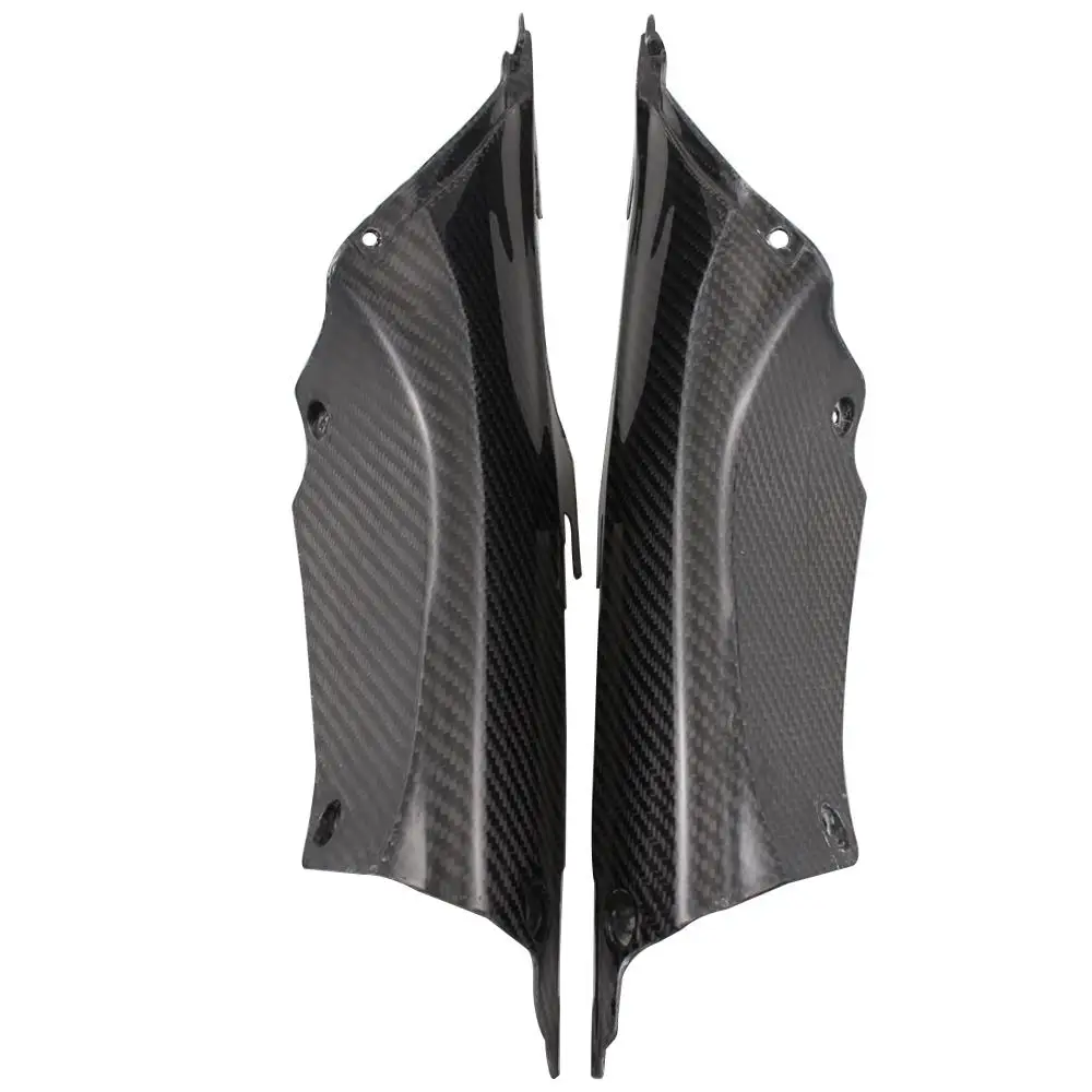 Motorcycle Carbon Fiber Black Fairing Air Duct Tube Cover UV Coating Fit For Honda CBR1000RR CBR 1000 RR CBR1000 RR 2012-2015
