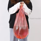 Black transparent plastic bags garbage bag suppliers vest plastic bag For Export