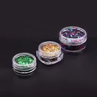1/2 Oz PET Hexagon Hologram Glitter Powder Bulk 1/2 Oz 1oz 2oz Glitter Bags Bottles