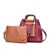 Wholesale designer brand large handbags ladies pu leather cheap ladies hand bags and wallet set