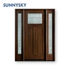 Solid Door OEM Service Side Panel Solid Wood 30 78 36 X 80 Wooden Screen Door
