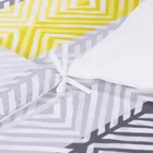 Cotton Bedding 100% Cotton Sateen 4 Piece Bedding Sets Reactive Geometric Print Bed Linen Bed Sheet Set