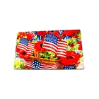 American Style Printing Non Slip Entrance Indoor Outdoor Polyester Rubber Floor Door Mat