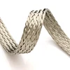 Flat tinned copper braid 3/8'' width 200' Length, high current flexible flat tin copper braided wire