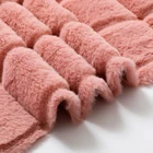 Rabbit Fur Fur Fabric Faux Eco-friendly 100% Polyester Rabbit Faux Fur Jacquard Fabric For Faux Fur Jacket