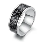 Factory Custom Black Chunk Male Led Party Custom Engraved Wear Ring