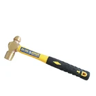 good quality fiberglass handle brass Ballpein hammer