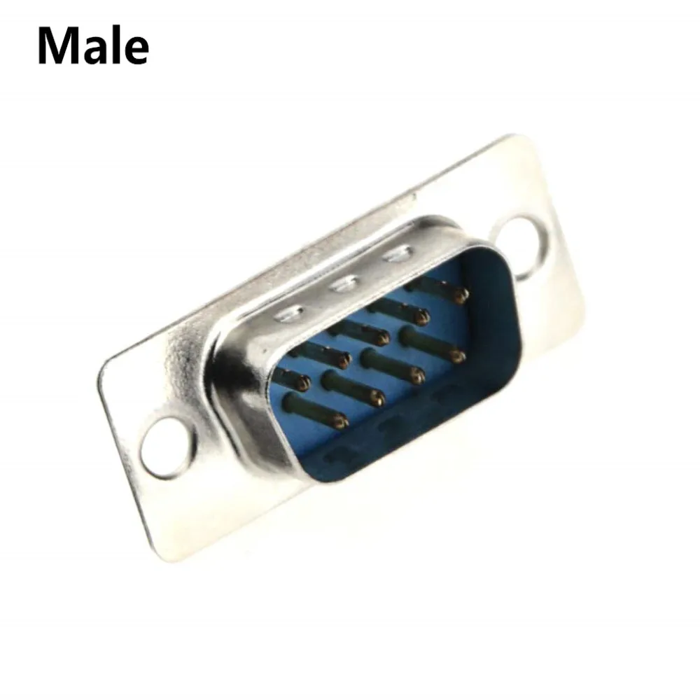 Rs232 Db9 Serial Vga 9 Pin Female 2 Rows Solder Type Plug D Sub Male