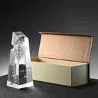 Crystal Crystal High Quality Trophy New Design 3D Hand Carved Polished High Transparent Exclusive Honor Crystal Trophy