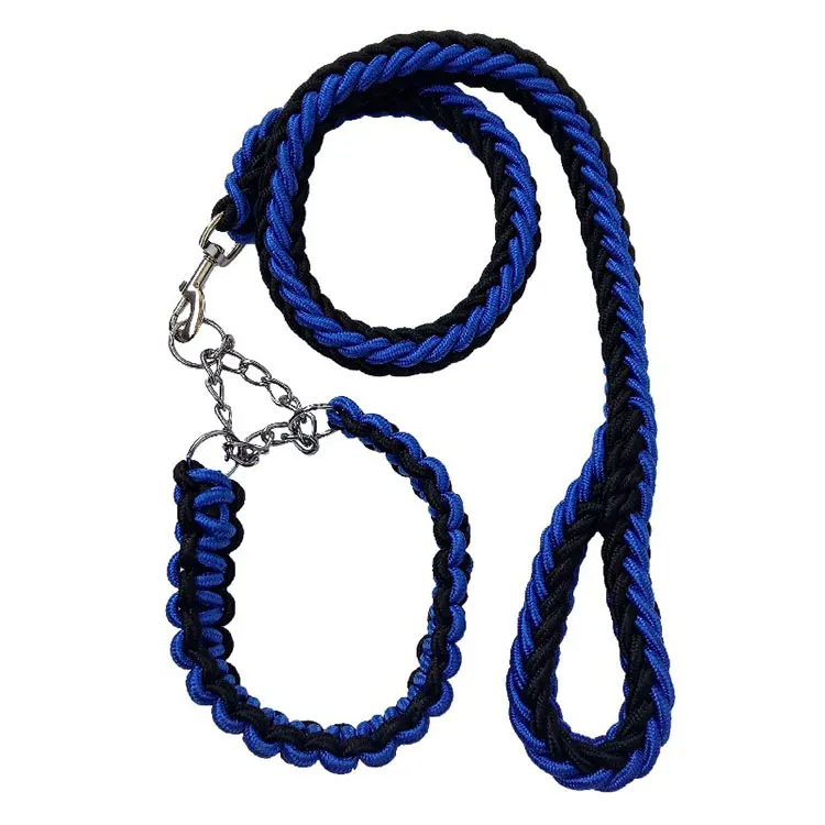 Manufacturers Custom Designer Luxury Fashion Pet Rope Collar Lead Braided Dog Leash