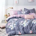 Luxury 100% Cotton Custom Printed Duvet Cover with Pillowcase Quilt Cover Twin Size