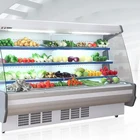 cheap price large supermarket dairy milk showcase cooling freezer