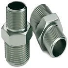 Fitting Stainless Steel Ends 1/4" Hex Nipple Pipe Fitting Stainless Steel Schedule 40 Threaded Both Ends