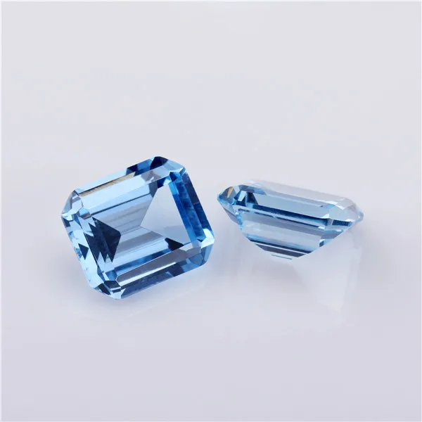 Starsgem 104 # оптовая продажа Octangle форма свободные драгоценный камень Изумрудный вырезать синий шпинель сапфир