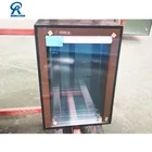 Building facade aluminum glass blade frame sun louver system