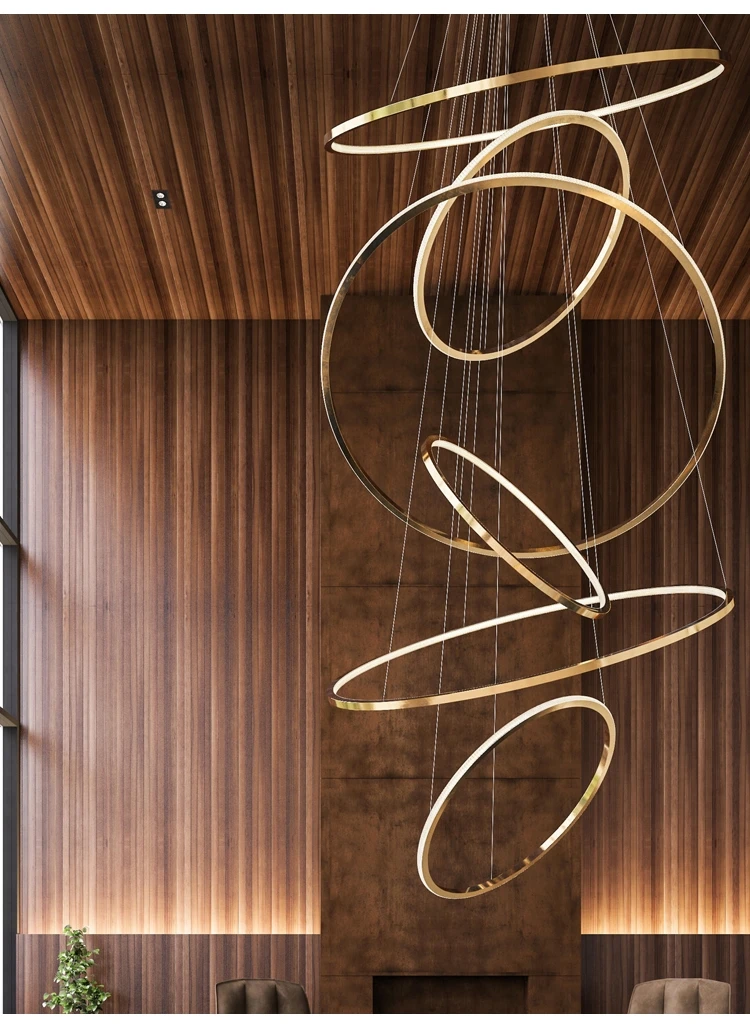 Artdecolite Modern big round LED aluminum pendant lighting for indoor