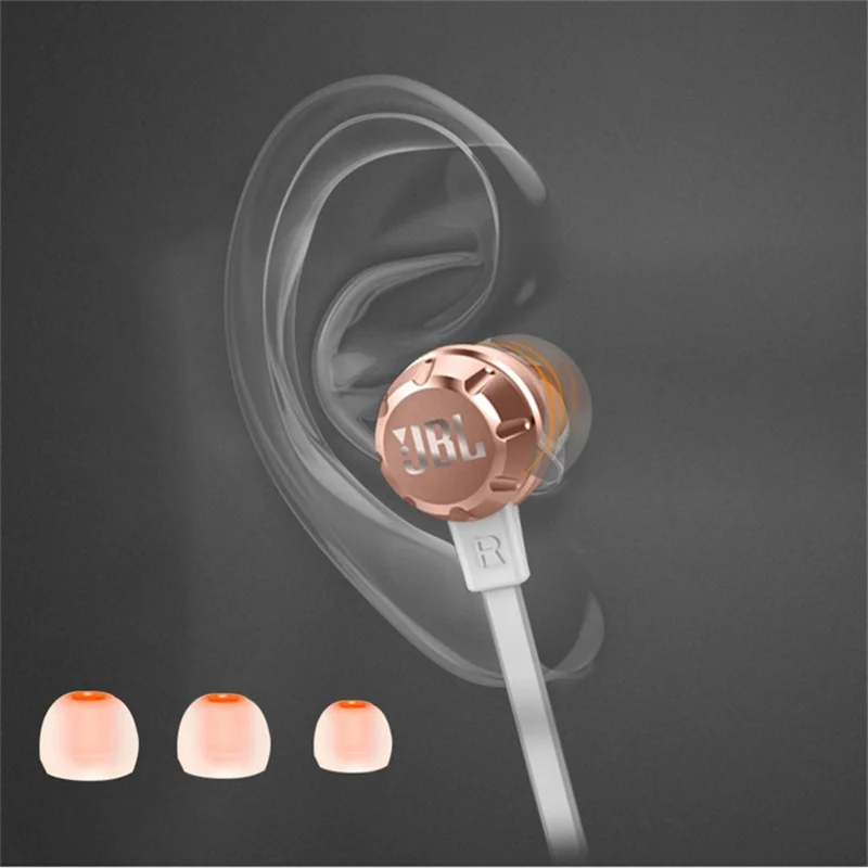 JBL T380A In-Ear Wired Earphones Stereo Fone De Ouvido Jbl In-line Control Bass Earphones Ecouteur with Mic Headsets - ANKUX.COM