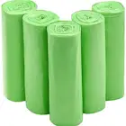 Eco Friendly Custom 13 gallon 100% biodegradable kitchen corn starch plastic bags garbage rubbish bags