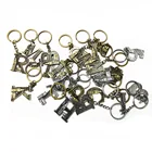 Customized Logo Metal Letter Keychain Ring Pendant Gift