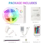 12v Rgb Led Light Strip Led Led Strip 12v Factory IP20 Decorative 12V Driver Remote 5050 RGB Led Light Strip