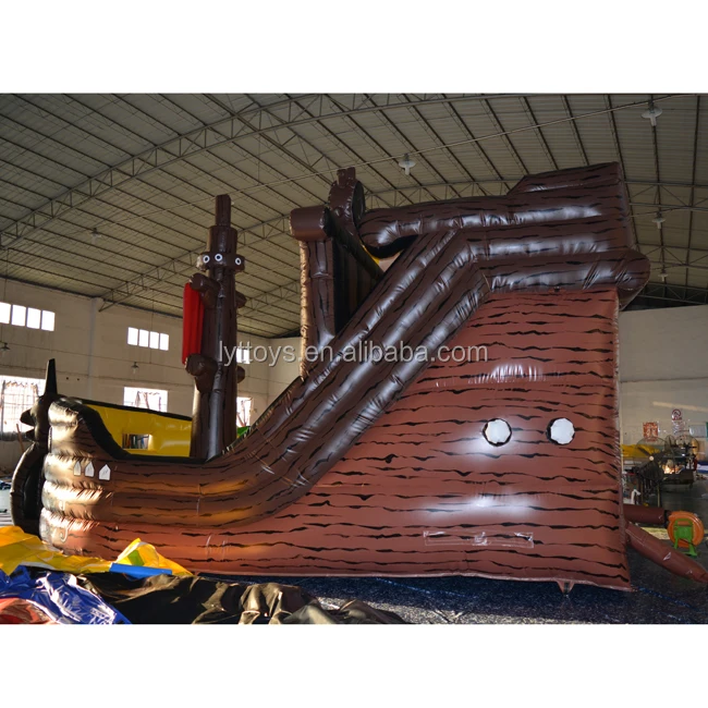 popular long race game inflatable water slide