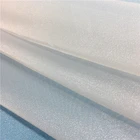 100% polyester shiny organza fabric for wedding dress