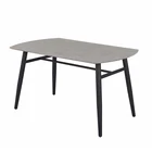 2020 Modern home furniture MDF cement paper metal frame powder coat dining table