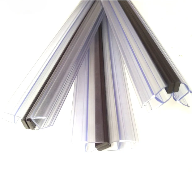 High Clear Pvc Bathroom Gasket Shower Door Seal Strip Water