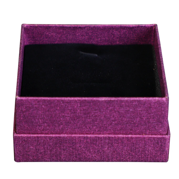 made rigid purple color boxes gift packaging box with ribbon