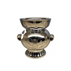 Ceramic Pot Pots Ceramic Ceramic Silver Round Pot Decoration Electroplated Pots For Plants
