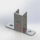 Sturdy cold formed c channel steel section sizes strut channel accessories connector clip