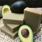 Avocado Soap (4.5z) - Handmade Soap Bar with Jasmine Essential Oils and fresh Avocado slurry - Organic and All-Natural