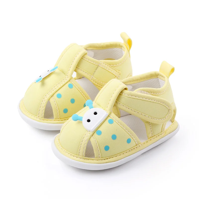 Cute Cartoon Design Baby Shoes Boy Girl Rubber Sole Walking Shoes Newborn Shoes manufacture