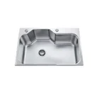Single scrub industrial wash sink with sink cutting board