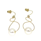 Hoop Gold Earrings Hoop Ear Ring 2020 Gold Plated Pearl Stud Earrings