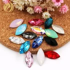 High Quality K9 Glass Horse Eye Pointback Rhinestone