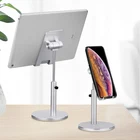 Adjustable metal aluminum alloy mobile phone holder cellphone tablet desk mount stand for ipad
