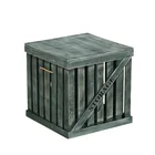 Furniture Latest Design Simple And Concise Furniture Hollow With Cover Solid Wood Storage Box