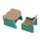 Children's Furniture Eco-friendly Cute Children's Furniture Plastic Kids Table And Chair Set