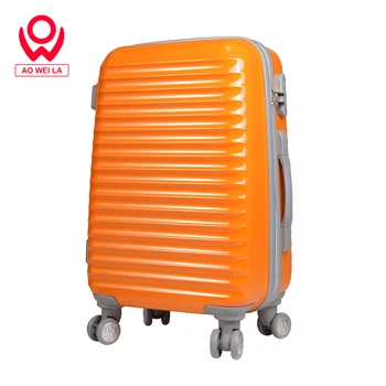 Aoweila 2018 hot sell abs pc custom luggage suitcase travel china guangzhou supplier luggage