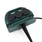 Residential 16A 250V Waterproof IP44 Outdoor Power Extension Socket