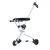 2018 Lightweight White Aluminium Alloy 5 Wheels Trend Jogger Manual Double Baby Stroller Carrier