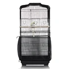 Birdcage High Soft Ventilated Mesh Practical Seed Catcher Birdcage Nylon Mesh Net Cover Skirt Guard Bird Cage Cover