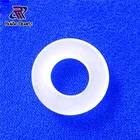 Cream white quartz glass ring opaque fused silica hoop