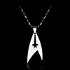 Star Trek Enterprise Command Logo Metal Pendant Communicator Darkness Starfleet Statement Necklace