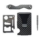 Excelusive RFID Carbon Fiber Wallet The Minimalist Wallets Credit Card Holders with Money Clip