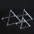 SUCCESS Christmas Gift 3"-32" Quartz Singing Meditation Chakra Triangle Pyramid Clear Crystal Singing Pyramid