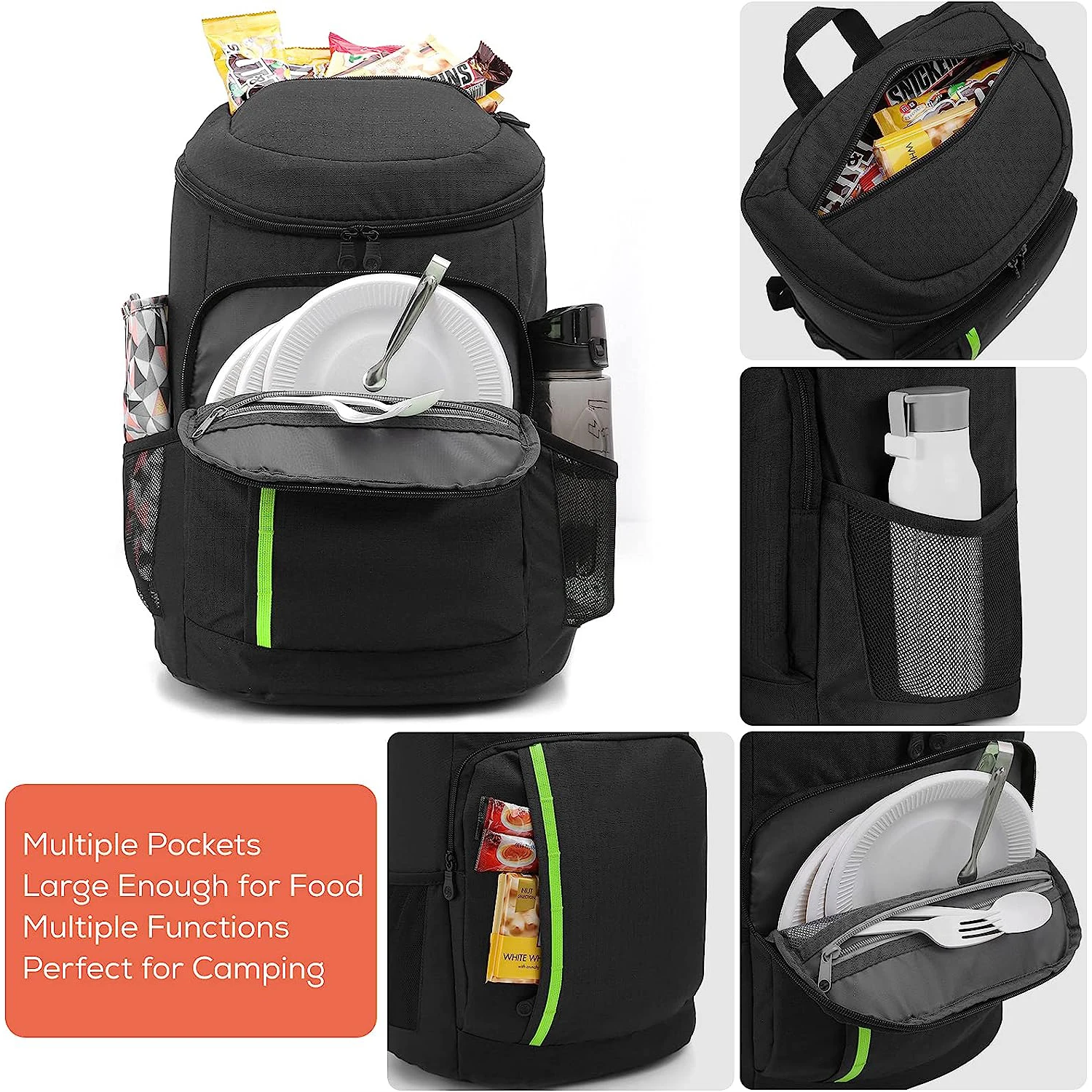 Portable custom logo cooler backpack 30 cans travel lightweight picnic insulated backpack cooler bag leak-proof cooler food box Portable custom logo cooler backpack 30 cans travel lightweight picnic insulated backpack cooler bag leak-proof cooler food box