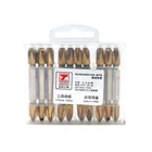 10pcs Double-bit S2 PH2 air screwdriver bit set