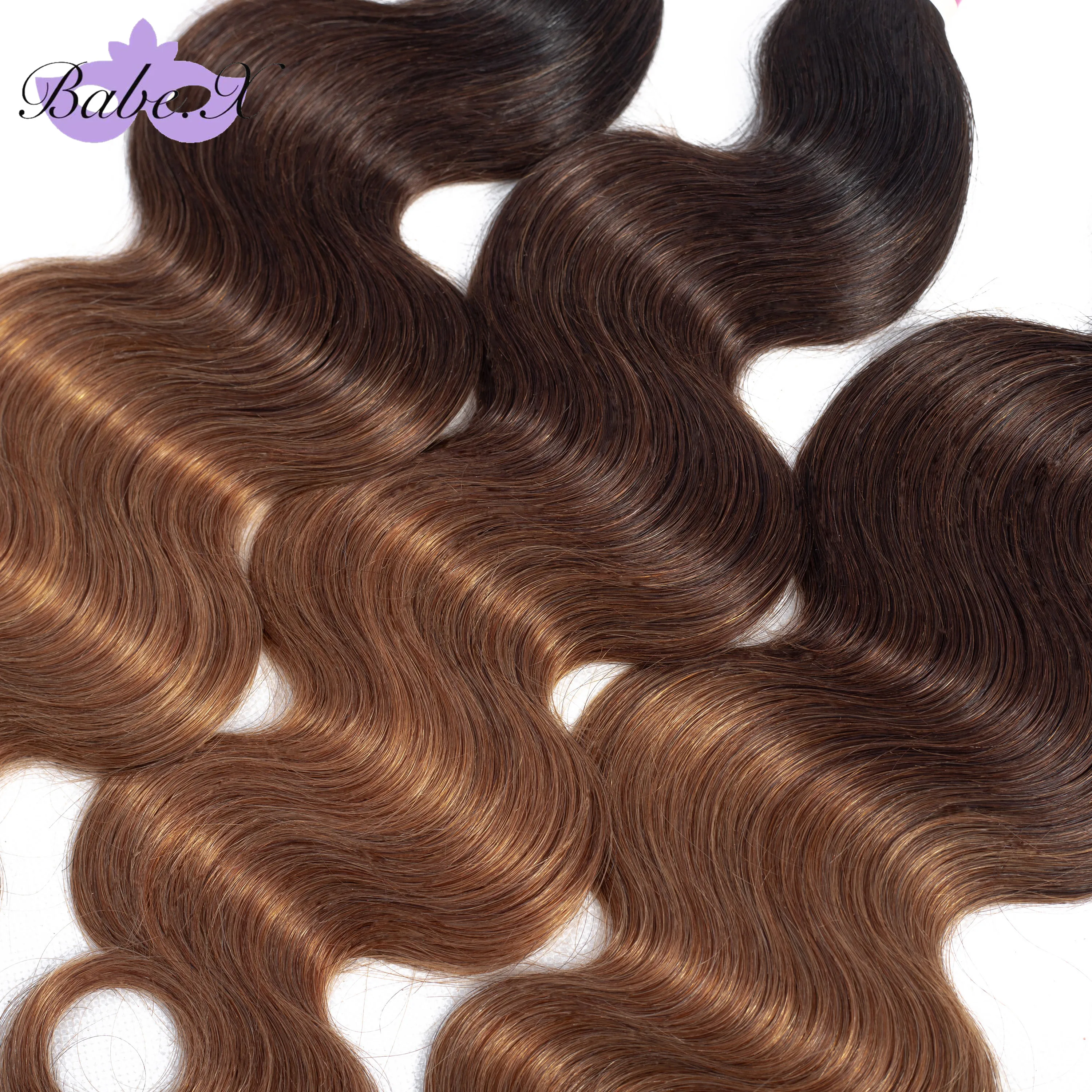 100% raw human hair weave bundles 1b/4/30 body wave raw virgin